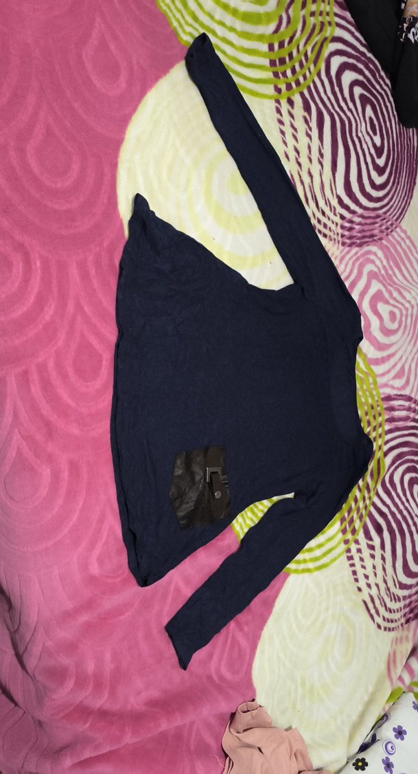 Kemer Detaylı cepli kadın kazak - Görsel 4