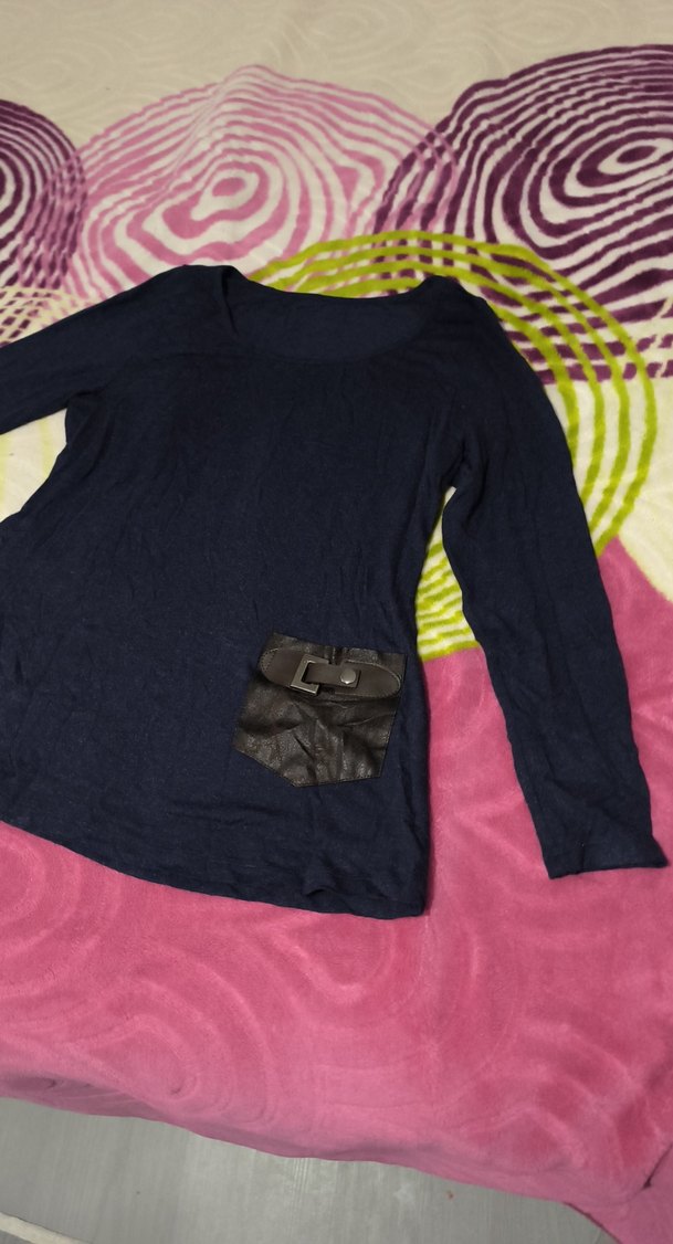 Kemer Detaylı cepli kadın kazak - Görsel 2