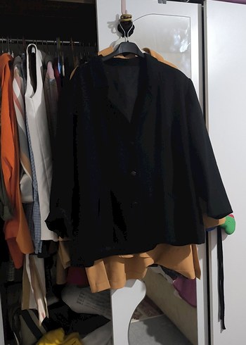Zara Siyah Oversize Blazer Ceket