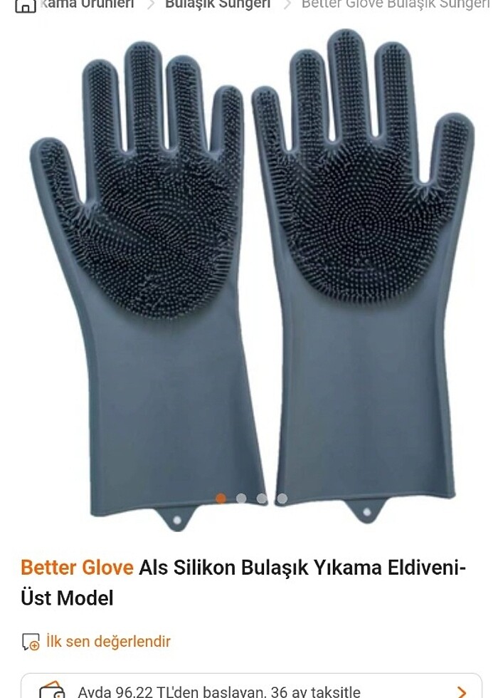 Silikon bulaşık yıkama eldiveni - Görsel 2