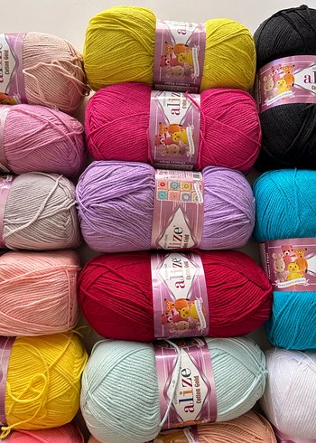  Beden çeşitli Renk Alize Cotton Gold