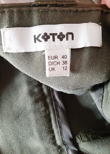 40 Beden yeşil Renk Kumaş Pantolon