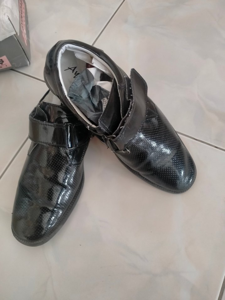 Siyah Yılan Desenli Kemerli Erkek Özel Ayakkabı - Görsel 2