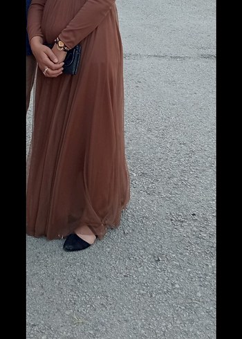 Zara uzun tesettür elbise