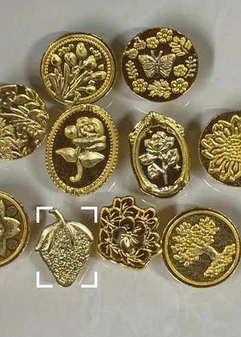 10 adet pirinç mühür damga başlığı - Görsel 2