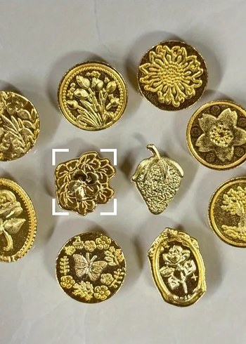 10 adet pirinç mühür damga başlığı - Görsel 3