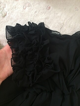s Beden siyah Renk Siyah tül astarlı elbise