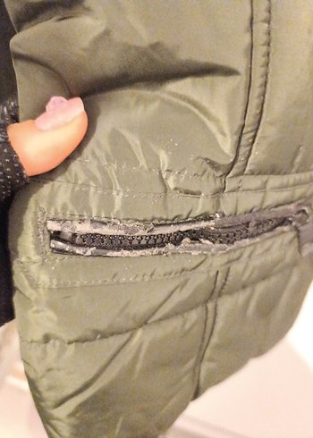 Kahverengi Kemerli Biker Kadın Ceket. mont sıfır ayarında - Görsel 4