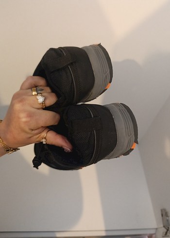 Siyah Erkek Outdoor Spor Ayakkabı Velcro - Görsel 8