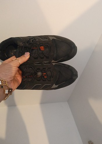 Siyah Erkek Outdoor Spor Ayakkabı Velcro - Görsel 2