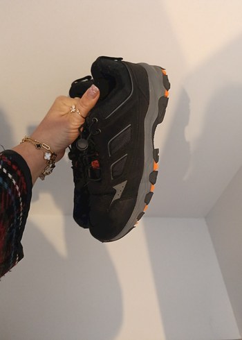 Siyah Erkek Outdoor Spor Ayakkabı Velcro - Görsel 4