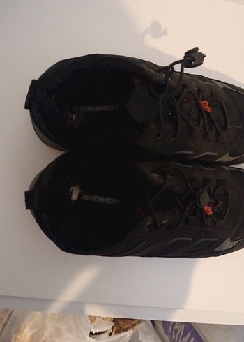 Siyah Erkek Outdoor Spor Ayakkabı Velcro - Görsel 5