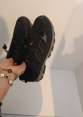 Siyah Erkek Outdoor Spor Ayakkabı Velcro - Görsel 6