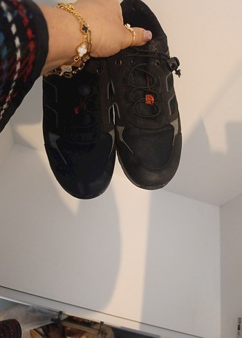 Siyah Erkek Outdoor Spor Ayakkabı Velcro - Görsel 7