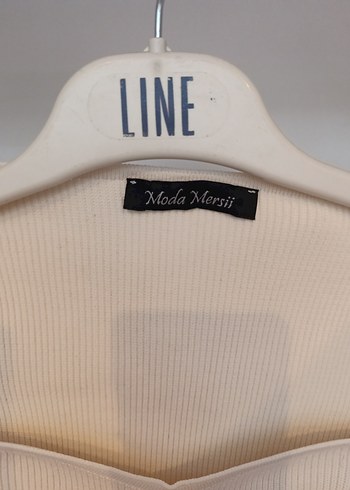 Beyaz Kısa Kesim Kadın Triko - Görsel 6