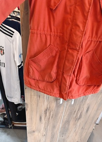 Kürklü Kırmızı Kadın Kışlık Ceket - Görsel 6