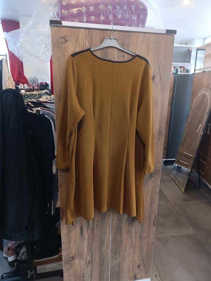 Kadın Triko Süet Midi Tunik - Görsel 2