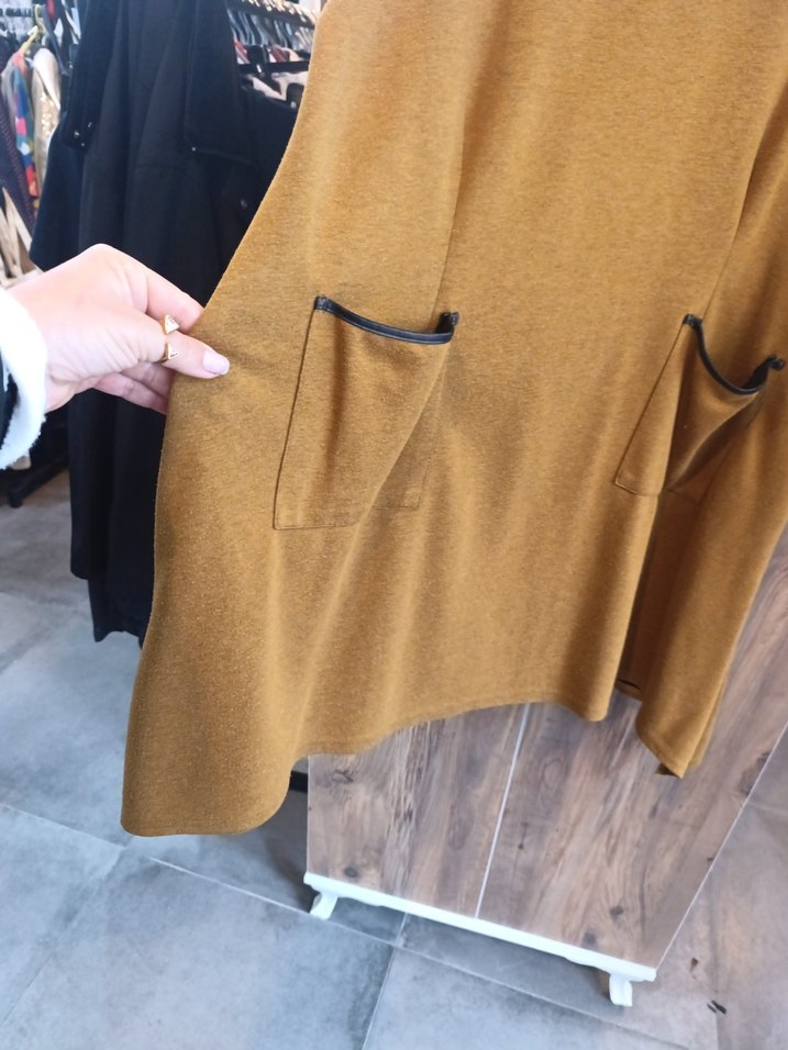 Kadın Triko Süet Midi Tunik - Görsel 4