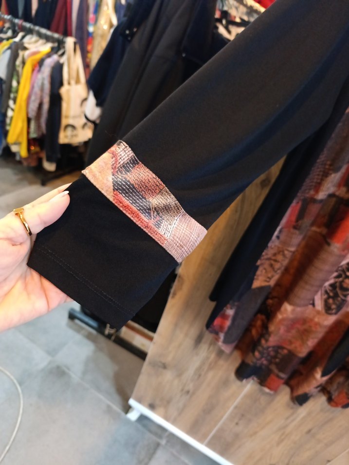 Uzun Kollu Bohem Düğmeli Tunik - Görsel 2