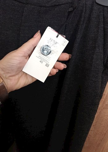 Gri Keten Kemerli Rahat Kesim Erkek Pantolon - Görsel 5