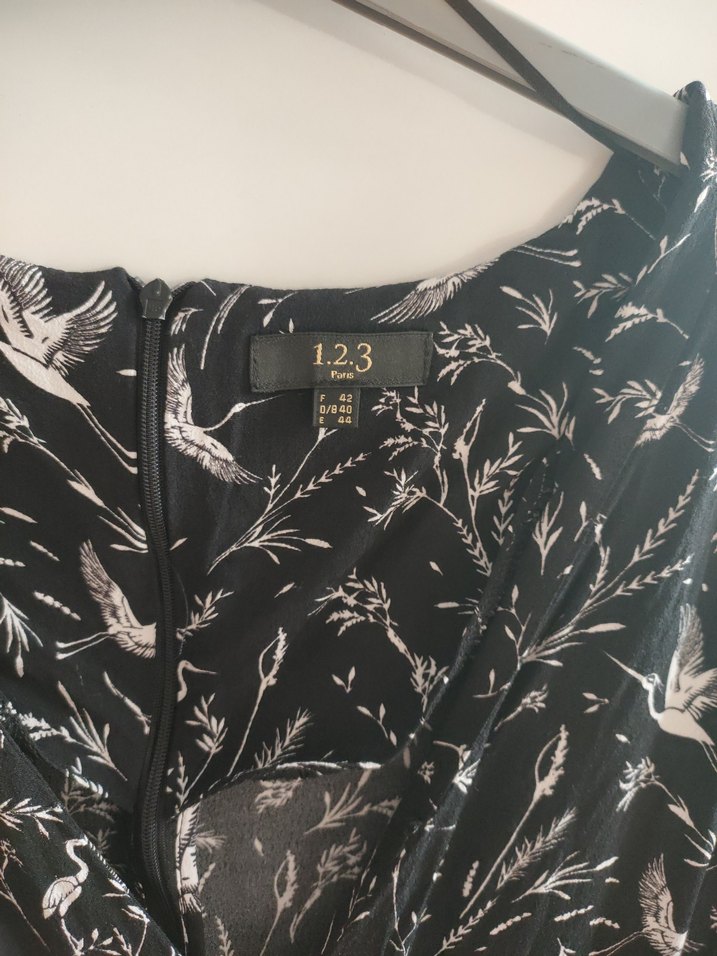 Drapeli V Yaka Siyah Uzun Hamile Elbisesi - Görsel 5