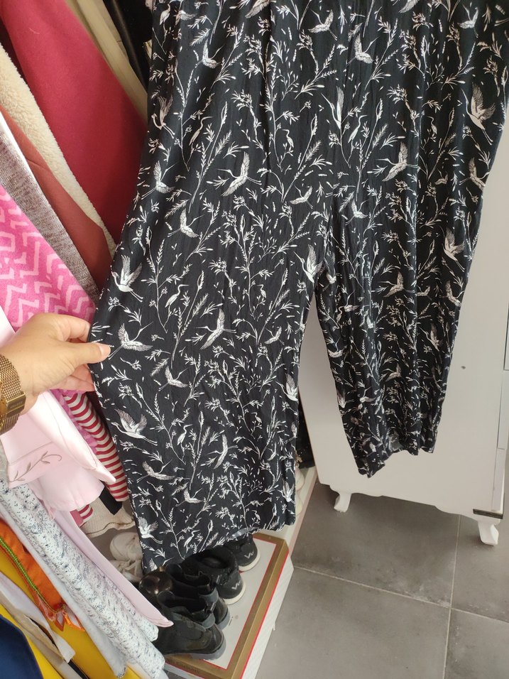 Drapeli V Yaka Siyah Uzun Hamile Elbisesi - Görsel 3