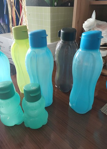 Tupperware Tupperware Pastel Mavi Plastik Şişeler