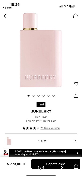 Burberry her elixir