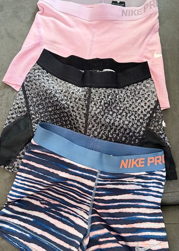 NIKE Pro Mavi Mini Spor Şort