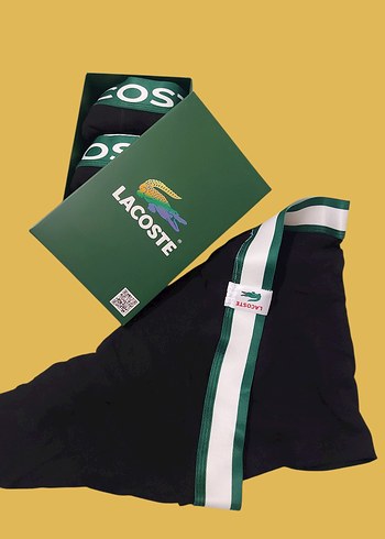 Lacoste Erkek Mini Boxer Yeşil Siyah - Görsel 2