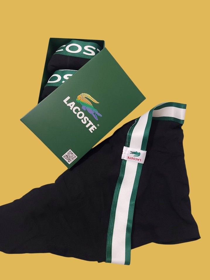 Lacoste Erkek Mini Boxer Yeşil Siyah - Görsel 2