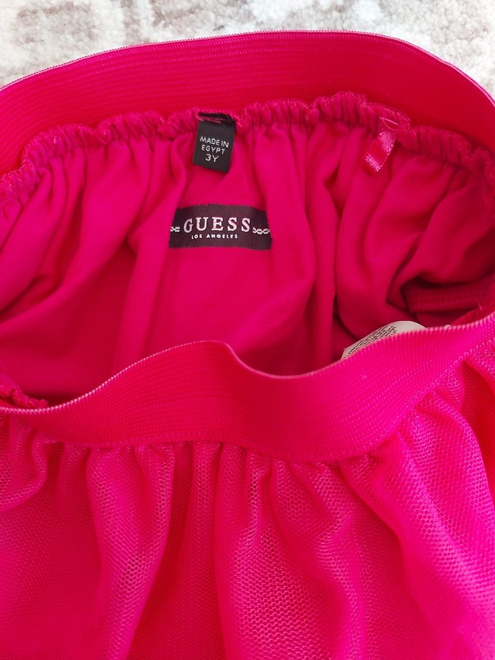 Pembe Payetli Nakışlı Kız Etek - Görsel 4