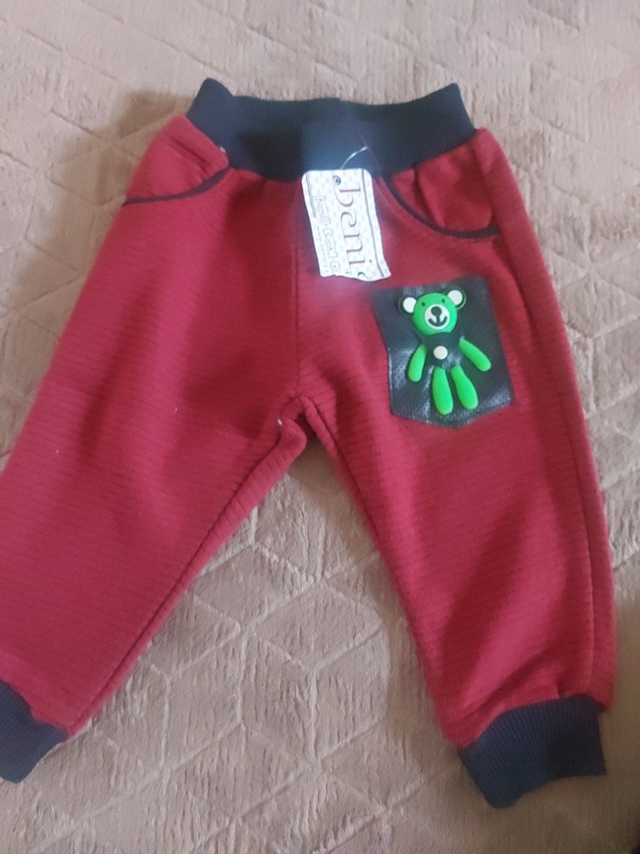 Renkli Baskılı Erkek Bebek Triko Takım - Görsel 5