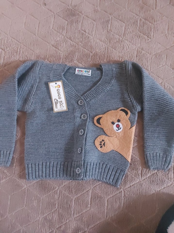 Renkli Baskılı Erkek Bebek Triko Takım - Görsel 3