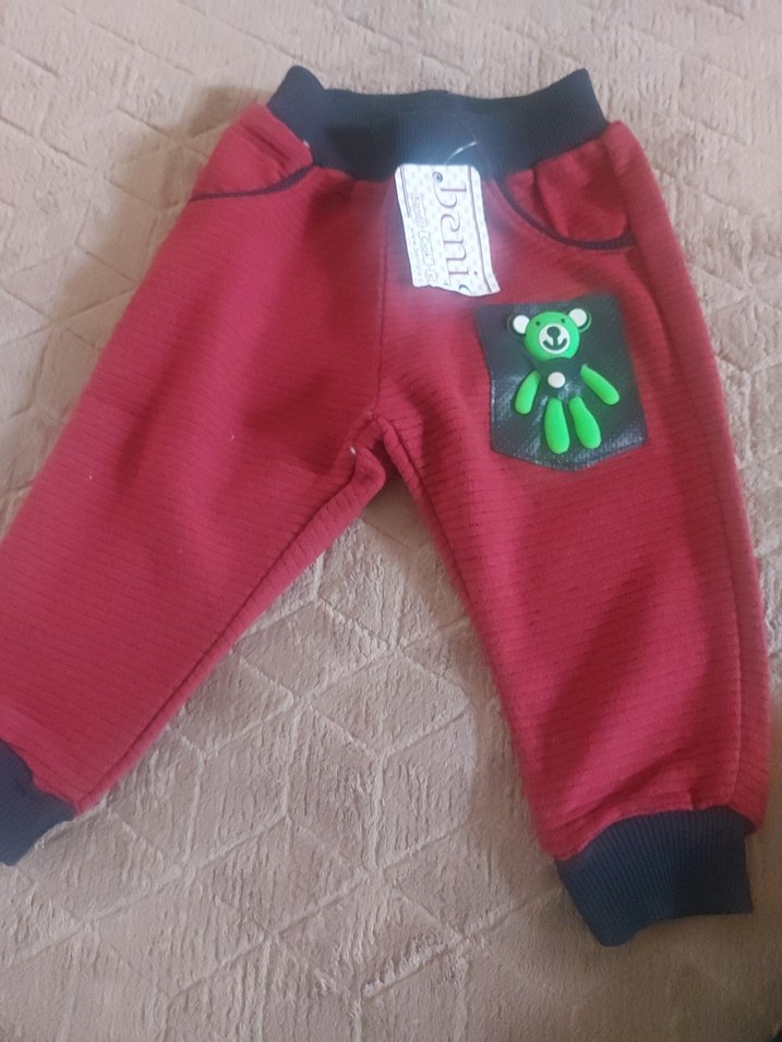 Renkli Baskılı Erkek Bebek Triko Takım - Görsel 4