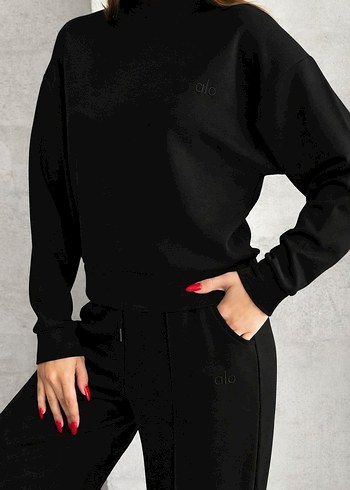 Siyah Kadın Regular Fit Eşofman Takımı - Görsel 2