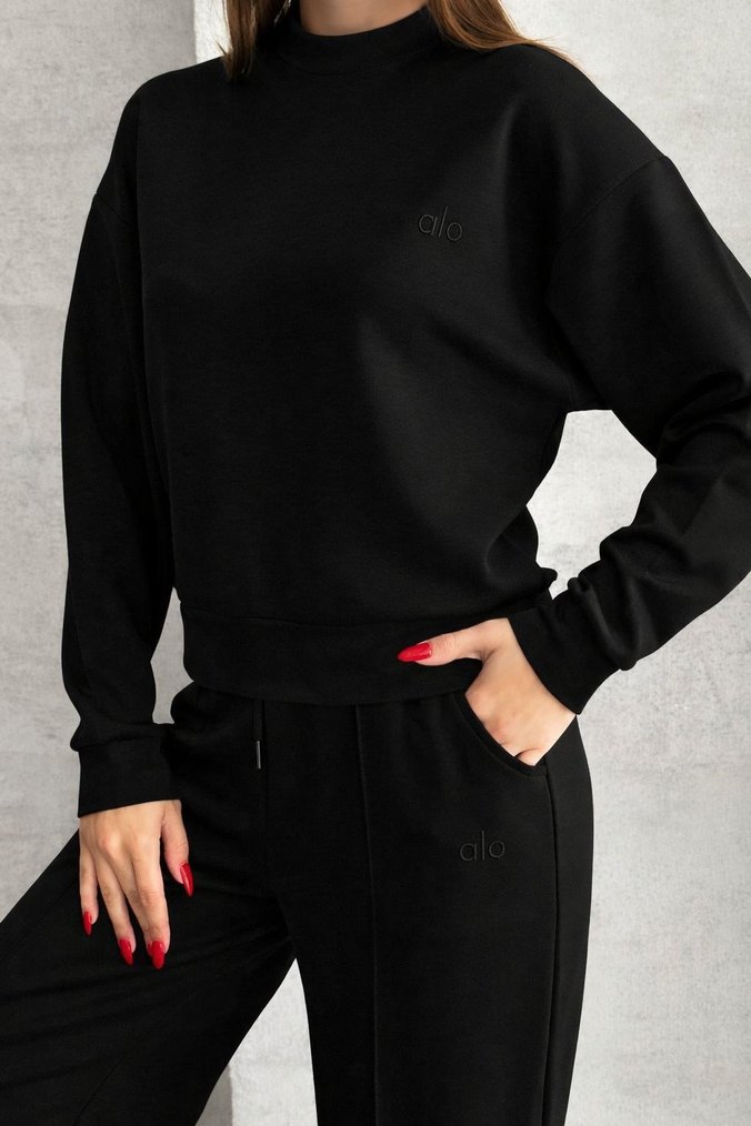 Siyah Kadın Regular Fit Eşofman Takımı - Görsel 2