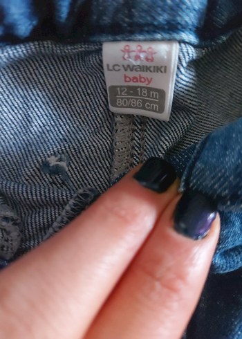 Düğmeli Erkek Çocuk Mavi Kot Pantolon - Görsel 3