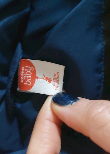 Erkek Çocuk Koyu Mavi Fermuarlı Mont - Görsel 3