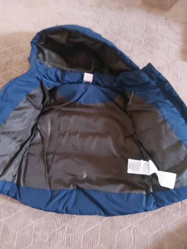 Erkek Çocuk Koyu Mavi Fermuarlı Mont - Görsel 4