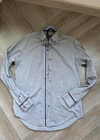 Zara Gri Erkek Slim Fit Gömlek - Görsel 2