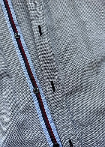 Zara Gri Erkek Slim Fit Gömlek - Görsel 3