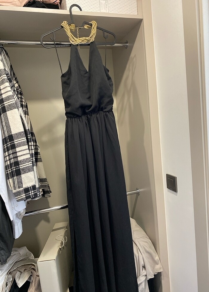 Koton Yırtmaçlı Uzun Elbise - Görsel 2