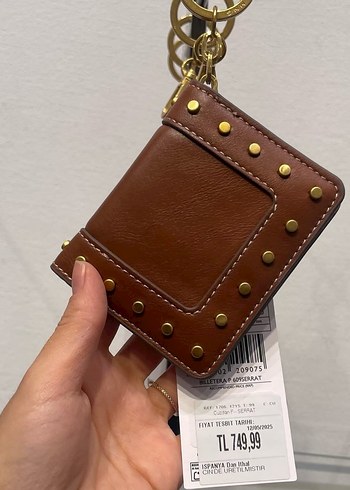 mango zımbalı taba renk cüzdan