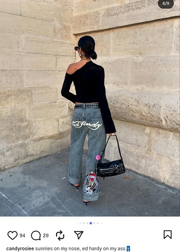 Bershka bershka gothic y2k siyah çanta