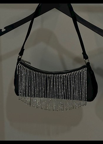 bershka parlak taşlı çanta