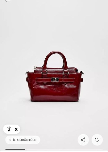 Stradivarius Bordo Kadın Çanta