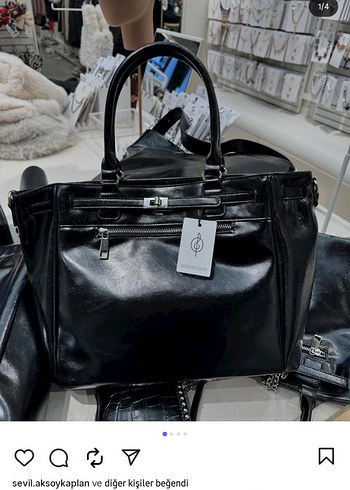 stradivarius siyah çanta