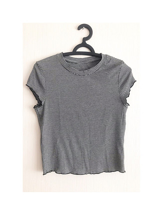 Siyah Beyaz croptop