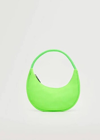 Mango neon yeşil çanta
